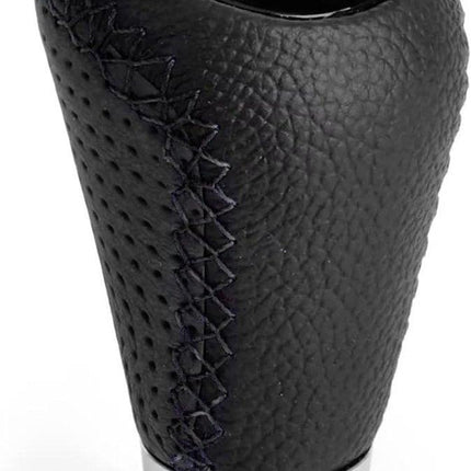 Gear shift lever - Manual gear shift lever - 5-speed transmission - Gear shift lever - Manual transmission - Black leather stitching - Universal gear shift lever (black).