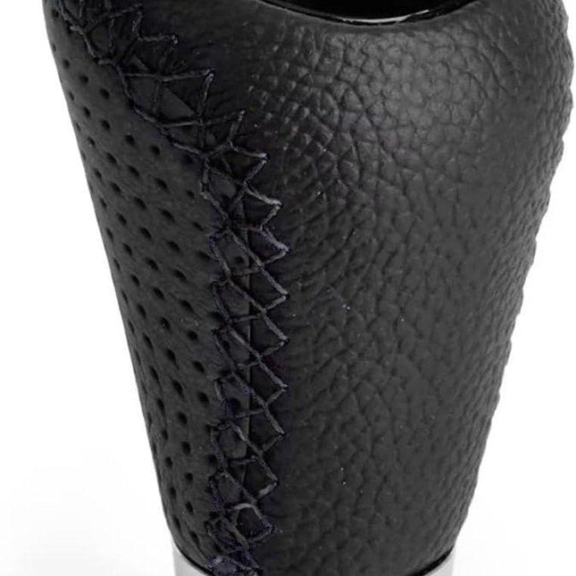 Gear shift lever - Manual gear shift lever - 5-speed transmission - Gear shift lever - Manual transmission - Black leather stitching - Universal gear shift lever (black).