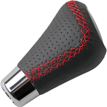 Gear shift lever - Manual gear shift lever - 5-speed transmission - Gear shift lever - Manual transmission - Black leather stitching - Universal gear shift lever (blue).