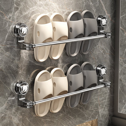 Extendable towel rail 30-60 cm - Bathroom towel rack - Suction cup towel rack without end caps - For bathroom, kitchen - Rotating - Corner towel rack - Wall mounted.