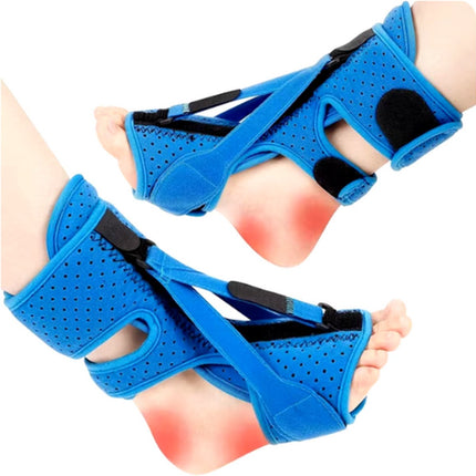 Night splint - Heel spur - Heel spur orthosis - Achilles tendon orthosis - Splint - Strasbourg sock - Achilles tendon - Extra support - Blauw.