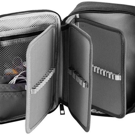 Pencil case - Black - Groot - 23 x 7 x 16 cm - For School, Boys, Girls and Adults - Pencil case.