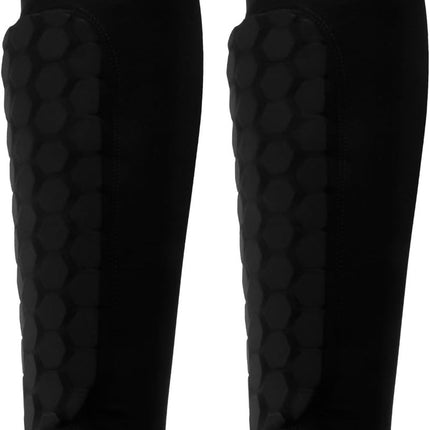 Shin guards - Football shin guards - Children's football shin guards - Shin guard straps - Premium leg protection with sleeves - Comfortable and impact-resistant - Size M - Suitable for training and competition.