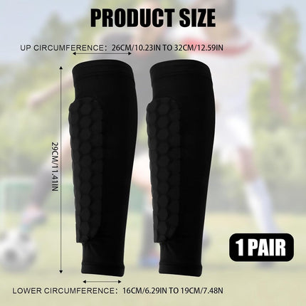 Shin guards - Football shin guards - Children's football shin guards - Shin guard straps - Premium leg protection with sleeves - Comfortable and impact-resistant - Size M - Suitable for training and competition.