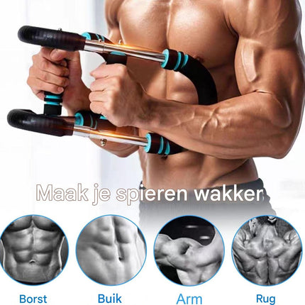 Arm Trainer - U-Shaped Twister - Adjustable Chest Enlarger with 3 Resistance Levels - Detachable Fitness Chest Enlarger - Portable Arm, Chest, and Shoulder Trainer.