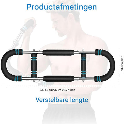 Arm Trainer - U-Shaped Twister - Adjustable Chest Enlarger with 3 Resistance Levels - Detachable Fitness Chest Enlarger - Portable Arm, Chest, and Shoulder Trainer.