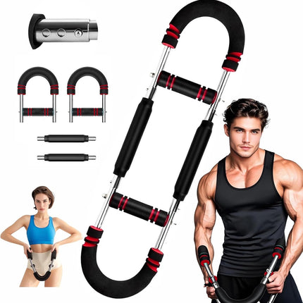 Arm Trainer - U-Shaped Twister - Adjustable Chest Enlarger with 3 Resistance Levels - Detachable Fitness Chest Enlarger - Portable Arm, Chest, and Shoulder Trainer.