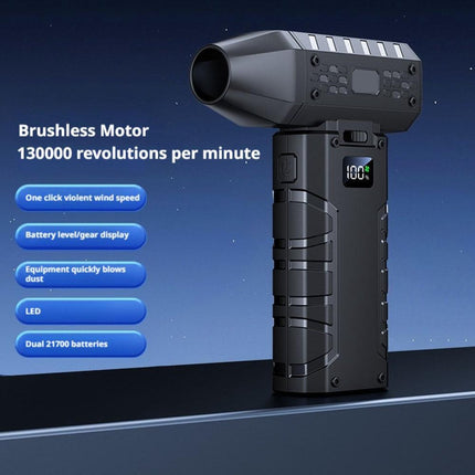 Mini electric turbo jet at 160,000 rpm, wind speed: 52 m/s.