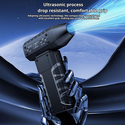 Mini electric turbo jet at 160,000 rpm, wind speed: 52 m/s.