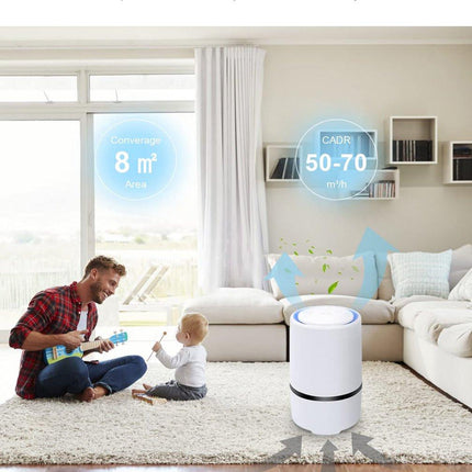 Air purifier - For living room, bedroom, office, and baby's room - Air quality indicator - Effective against dust mites, hay fever, allergies, and dust - Air purifiers - Air purifier.