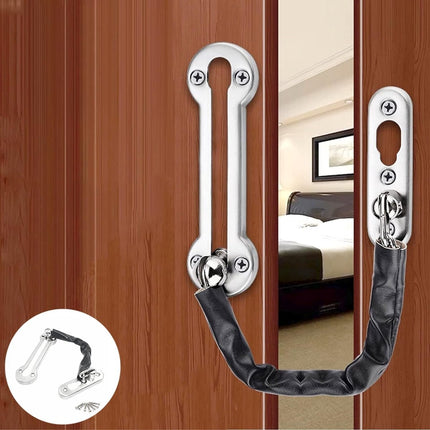 Extra thick door chain lock, stainless steel security chain lock, door chain, anti-theft buckle, door lock, heavy-duty latch lock, door lock chain for home.