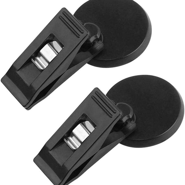 Set of 2 car windshield parking ticket holders - clip-on memo holder for cars, vans and caravans - self-adhesive ticket clips.