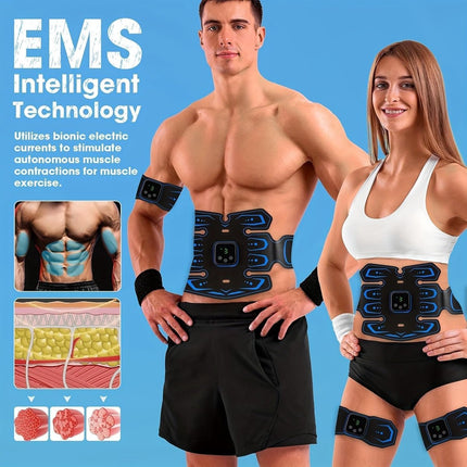 Abdominal Trainers - Abdominal Muscles - Rechargeable - Slimming Belt - Electrical ABS Stimulator - Professional Arm and Leg Belt - Training Equipment for Home, Office and Gym.