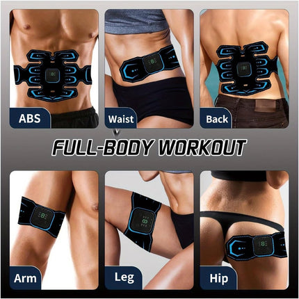 Abdominal Trainers - Abdominal Muscles - Rechargeable - Slimming Belt - Electrical ABS Stimulator - Professional Arm and Leg Belt - Training Equipment for Home, Office and Gym.