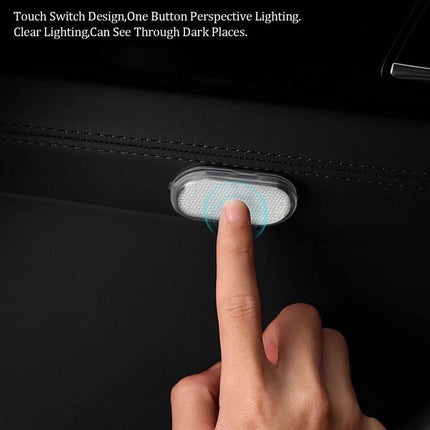 LED Car Lights - 4 Pack - LED Interior Car Lights - 7 Color Ambient Car Lights - USB Rechargeable Car Reading Lights - Portable.