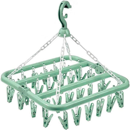 Sock Dryer - Clothesline - 32 Clips - Sock Hanger - Sock Dryer - Laundry Socks - Dryer - Carousel - Drying Carousel - Clothes Hanger - Sock Drying Rack - Vegetables.