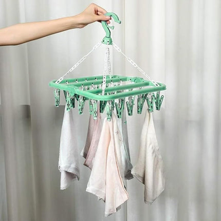Sock Dryer - Clothesline - 32 Clips - Sock Hanger - Sock Dryer - Laundry Socks - Dryer - Carousel - Drying Carousel - Clothes Hanger - Sock Drying Rack - Vegetables.