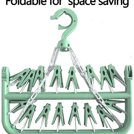 Sock Dryer - Clothesline - 32 Clips - Sock Hanger - Sock Dryer - Laundry Socks - Dryer - Carousel - Drying Carousel - Clothes Hanger - Sock Drying Rack - Vegetables.