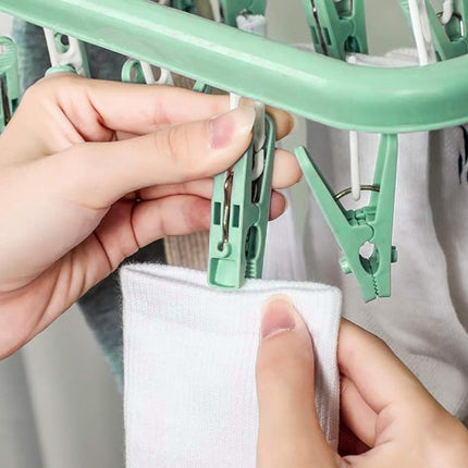 Sock Dryer - Clothesline - 32 Clips - Sock Hanger - Sock Dryer - Laundry Socks - Dryer - Carousel - Drying Carousel - Clothes Hanger - Sock Drying Rack - Vegetables.