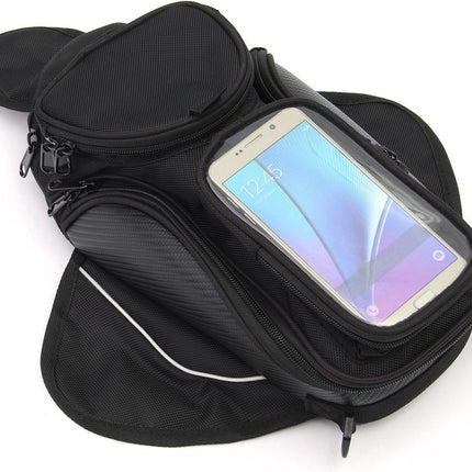 Black Phone Handlebar Tank Bag.