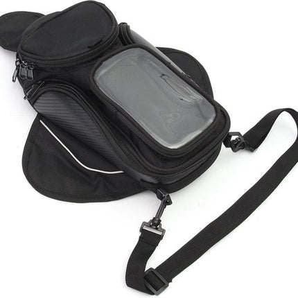 Black Phone Handlebar Tank Bag.