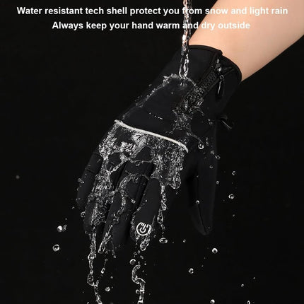 Men's and women's winter gloves - 2-finger touchscreen gloves - Running gloves - Cycling gloves - Driving gloves - Warm gloves - Winter fishing gloves - Grijs.