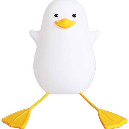 Cute Yellow Duck Night Light - Silicone Night Light for Children - Dimmable Touch Control with Timer - Baby Care Night Light - USB Rechargeable LED Bedside Lamp - Suitable for Bedroom and Nursery Decoration.
