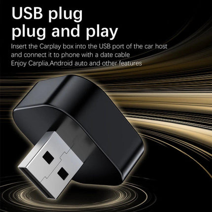 2-in-1 Wireless USB Car Adapter for Android CarPlay.
