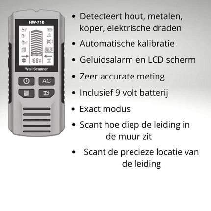 Pipe Finder - Pipe Detector - detector for walls, wood, metal, pipes, wiring - in-depth analysis.