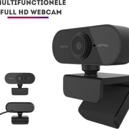 Full HD Webcam - 1080p - Webcam with Microphone - Computer - Laptop - Autofocus - Work from Home - Webcam for PC - USB - Black - Windows & Mac - Black Friday 2020 Deals.