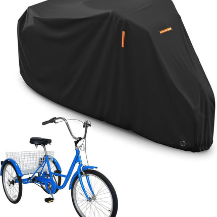 Protective cover for adult electric tricycle, waterproof, windproof and dustproof, black