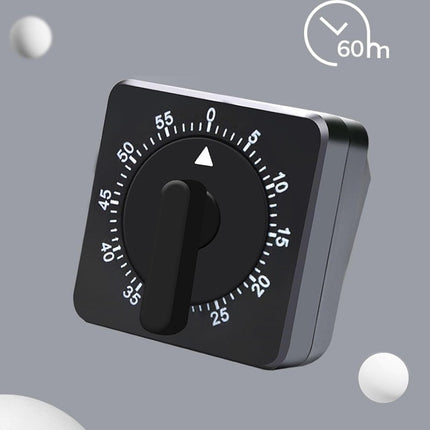 Kitchen Timer - Analog Kitchen Timer - Mechanical Kitchen Timer - 60 Minutes - Kitchen Gadget - Timer - Cooking Timer - Kitchen Tool - Suitable for Baking, Pastry, Cooking Eggs - Black.