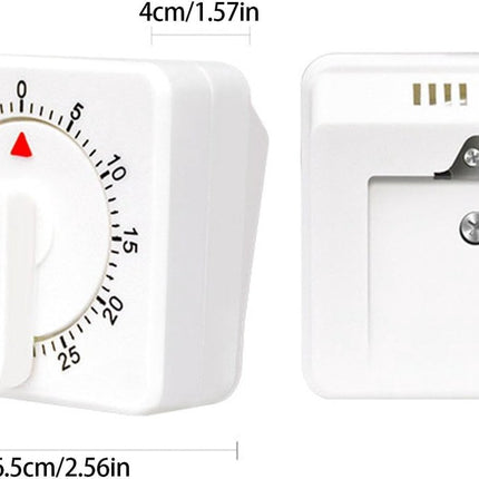 Kitchen Timer - Analog Kitchen Timer - Mechanical Kitchen Timer - 60 Minutes - Kitchen Gadget - Timer - Cooking Timer - Kitchen Tool - Suitable for Baking, Pastry, Cooking Eggs - Black.