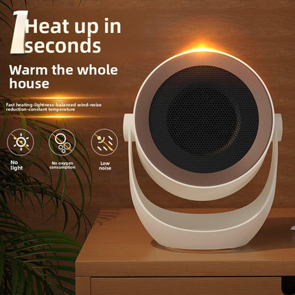 Ceramic electric heater - Office heater - Safety protection - Heating - Quiet operation - Fast heating - Wall-mounted - Overheat protection - Tip-over protection - 2 temperature settings.