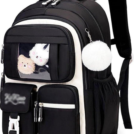 Girls' Backpack, Breathable Backpack for Girls, Grades 1-5, Casual School Bag for Kids, Elementary School, Secondary School.