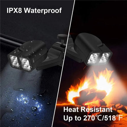 Grill lighting, Grill accessories, Bright double lamp, Cooking grill circulation light.
