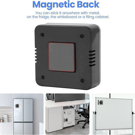 Kitchen Timers for Cooking - Chef's Kitchen Timer with Audible Alarm - Mechanical Desktop Timer - No Batteries Required - Magnetic Back - Beautiful Stainless Steel Magnetic Countdown Reminder.