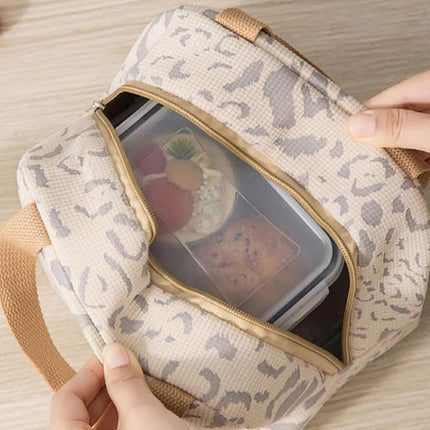 Children's Lunch Bag - Reusable Lunch Bag - Lunch Bag - Lunch Bag for Boys and Girls - Mini Insulated Bag 6L - Small Insulated Picnic Bag - For Work, School, Picnics and Travel (Beige).