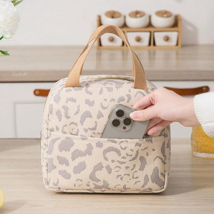 Children's Lunch Bag - Reusable Lunch Bag - Lunch Bag - Lunch Bag for Boys and Girls - Mini Insulated Bag 6L - Small Insulated Picnic Bag - For Work, School, Picnics and Travel (Beige).