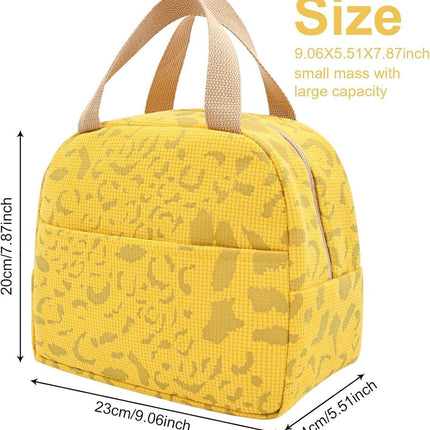 Children's Lunch Bags - Reusable Lunch Bag - Lunch Bags - Lunch Bags for Women and Men - Mini Insulated Bag 6L - Small Insulated Picnic Bag - For Work, School, Picnics and Travel (Yellow).