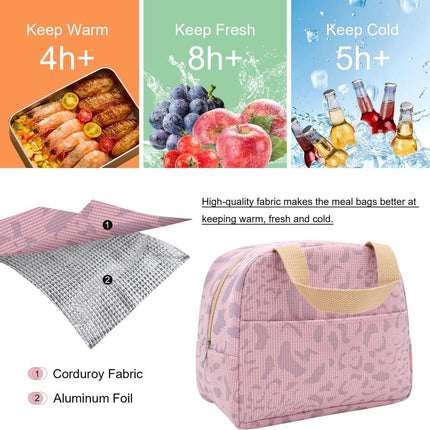 Children's Lunch Bags - Reusable Lunch Bag - Lunch Bags - Lunch Bags for Women and Men - Mini Insulated Bag 6L - Small Insulated Picnic Bag - For Work, School, Picnics and Travel (Pink).