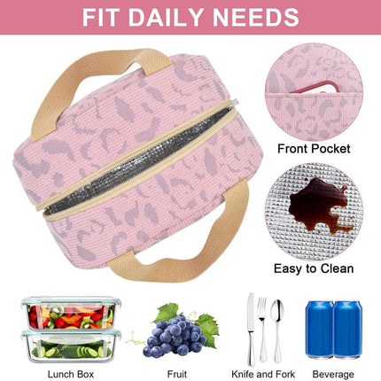 Children's Lunch Bags - Reusable Lunch Bag - Lunch Bags - Lunch Bags for Women and Men - Mini Insulated Bag 6L - Small Insulated Picnic Bag - For Work, School, Picnics and Travel (Pink).
