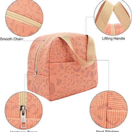 Children's Lunch Bags - Reusable Lunch Bag - Lunch Bags - Lunch Bags for Women and Men - Mini Insulated Bag 6L - Small Insulated Picnic Bag - For Work, School, Picnics and Travel (Orange).