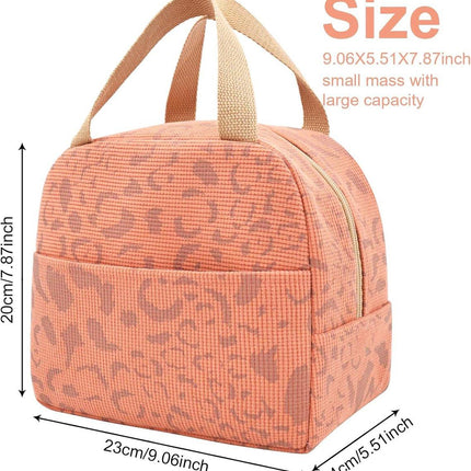 Children's Lunch Bags - Reusable Lunch Bag - Lunch Bags - Lunch Bags for Women and Men - Mini Insulated Bag 6L - Small Insulated Picnic Bag - For Work, School, Picnics and Travel (Orange).