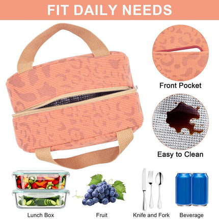 Children's Lunch Bags - Reusable Lunch Bag - Lunch Bags - Lunch Bags for Women and Men - Mini Insulated Bag 6L - Small Insulated Picnic Bag - For Work, School, Picnics and Travel (Orange).