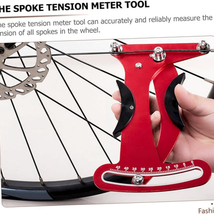 Spoke Tension Meter - Bicycle Spoke Tools - Spoke Tensioner - Portable Tension Meter - Wear-Resistant for Accurate Bicycle Measurement - Compatible with Bladed Spokes - Durable Construction.