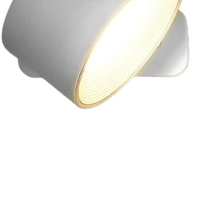 LED indoor wall light with battery, 1 piece, touch control, 3 brightness levels, 360° rotation, suitable for living room, bedroom, stairs, hallway, wireless wall light, white.