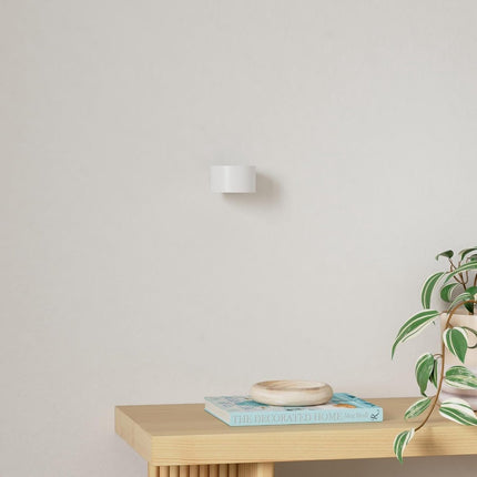 LED indoor wall light with battery, 1 piece, touch control, 3 brightness levels, 360° rotation, suitable for living room, bedroom, stairs, hallway, wireless wall light, white.
