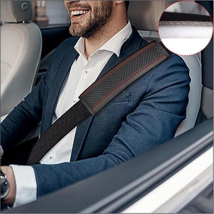 Seat belt protectors - Pack of 2 - Seat belt protectors - Seat belt protectors - Seat belt protectors for adults - Suitable for children's and adult seat belts (black and red).