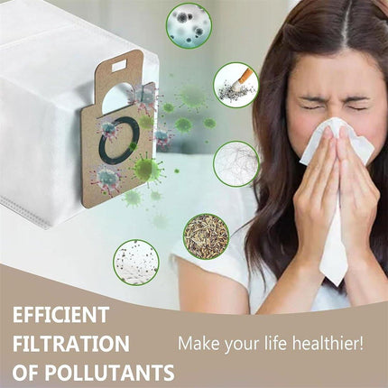 Vacuum cleaner bags - Eco-friendly vacuum cleaner bags - Practical vacuum cleaner bags - 8 reusable vacuum cleaner bags - Replacement parts for robot vacuum cleaners.
